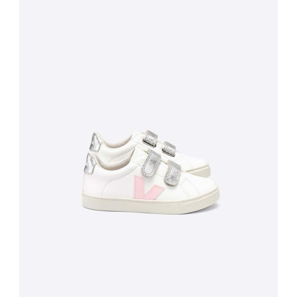 παπουτσια παιδικα Veja ESPLAR CHROMEFREE White/Pink | GR 731PJJ